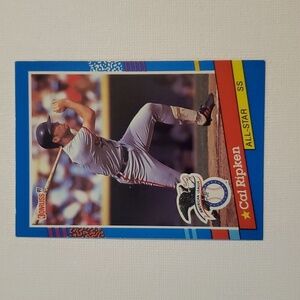 EUC. Cal Ripken Jr. 1991 Donruss Baseball All-Star error card no dot aft…